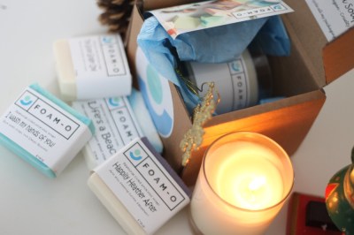 box candle soap
